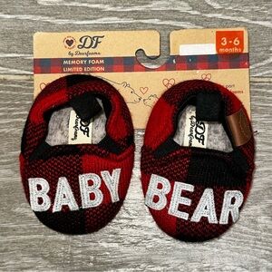 Dearfoams Limited Edition Baby Bear Slippers Memory Foam NWT 3-6 Months Cozy